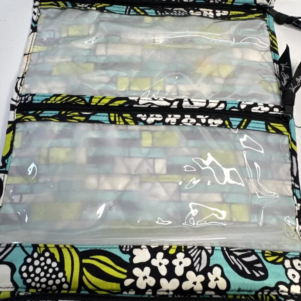 Vera Bradley Island Blooms Travel Toiletry Makeup Bag Retired Pattern